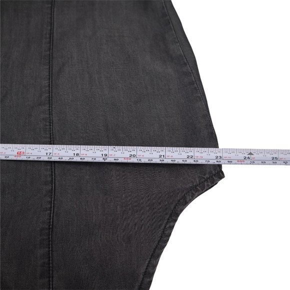 Christine Alexander Women Shirt Black Button Down  M Studs Black - Picture 14 of 16